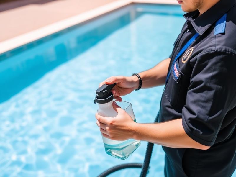 Professional pool cleaning & maintenance services by Rubsan Global Services